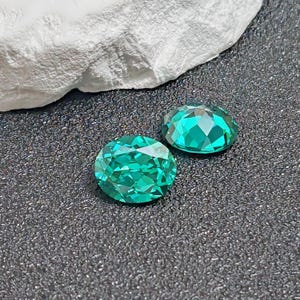 Paraiba Tourmaline Oval Faceted Gemstone Egg Shape Teal Blue Tourmaline Gem Multiple Sizes to Choose C48T image 6