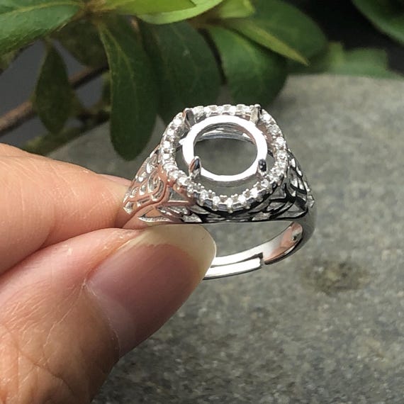 Sertissage de bague pour cabochons ronds de x mm, base de