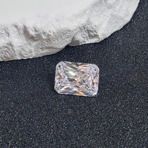 Grade AAA Cubic Zirconia Rectangle Faceted Gemstone Radiant Cut Cubic Zirconia Multiple Sizes to Choose C18Z image 4