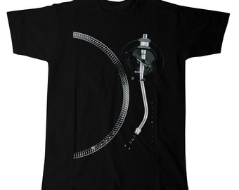 Turntable 1210 Platter and Tone Arm DJ Gift Vinyl Record Lover T-Shirt S-XXXL