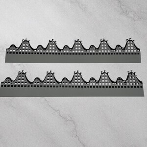 Creative Memories Roller Coaster 12” Die Cut Cardstock Layered Borders Set of 2