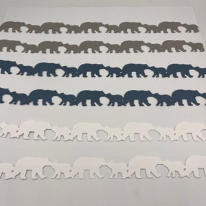 Creative Memories Polar Bear  12” Die Cut Cardstock Border Shapes, 6 Pieces