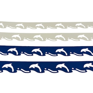 Creative Memories Dauphins, papier cartonné découpé 30 cm, formes de bordure de scrapbooking, lot de 4