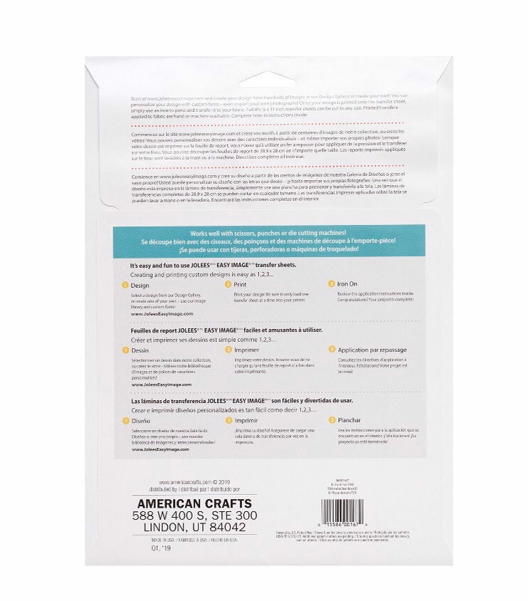 Jolee's Fabric Iron on Transfer Paper, Gold Foil Etsy