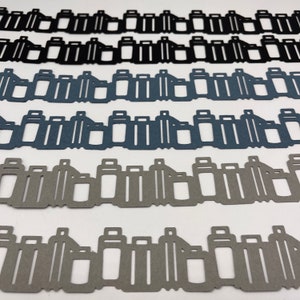 Bordes para álbumes de recortes de cartulina troquelada de 30 cm para equipaje de Creative Memories, 6 piezas