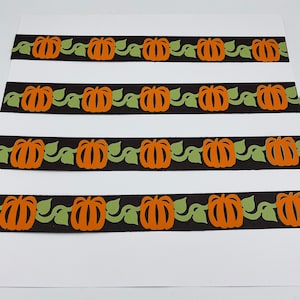 Creative Memories Pumpkin Vine 12” Layered Die Cut Cardstock Scrapbook Borders 4 Pcs