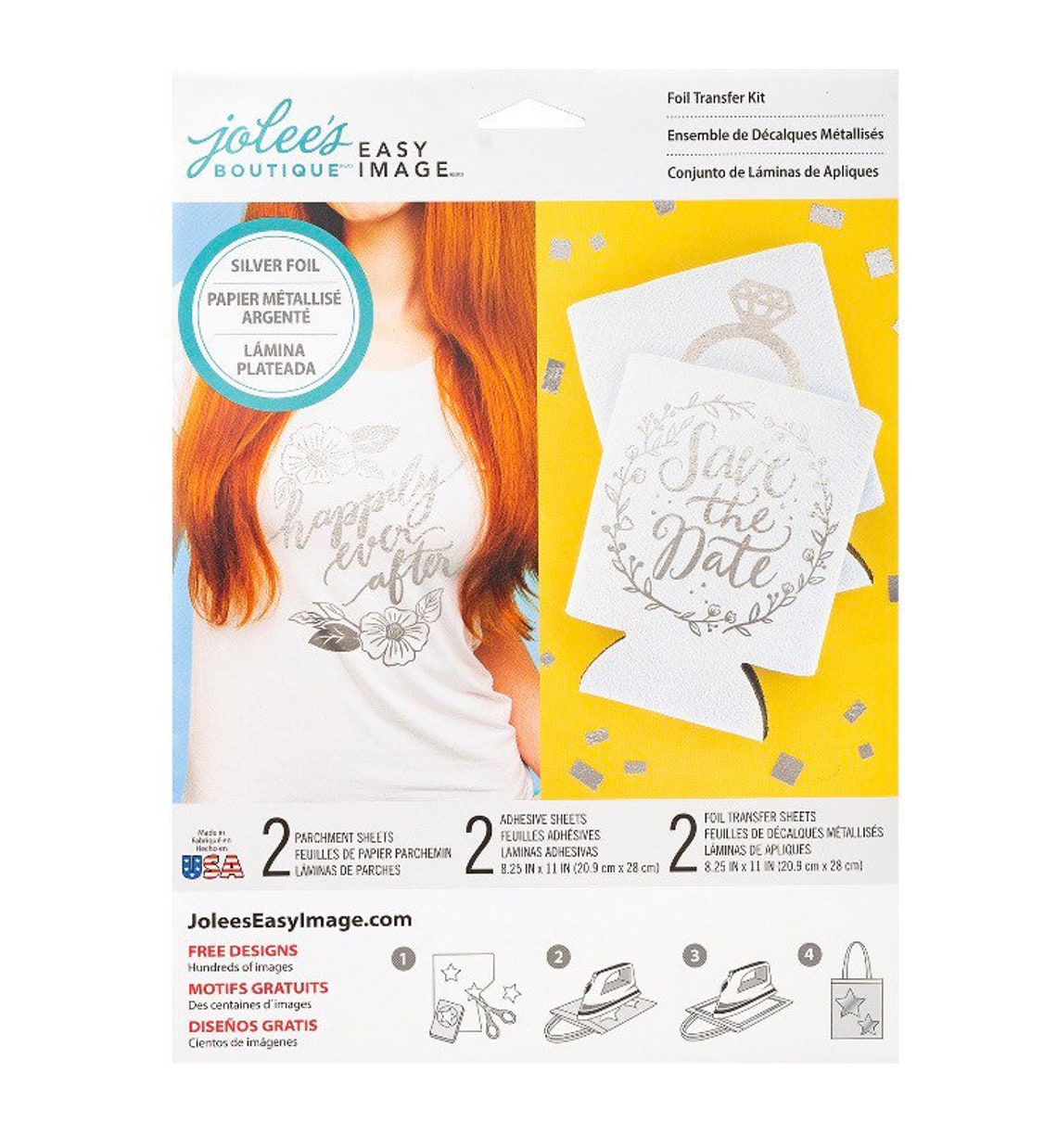 Jolee's Easy Image Iron on Transfer Paper Silver Foil Etsy