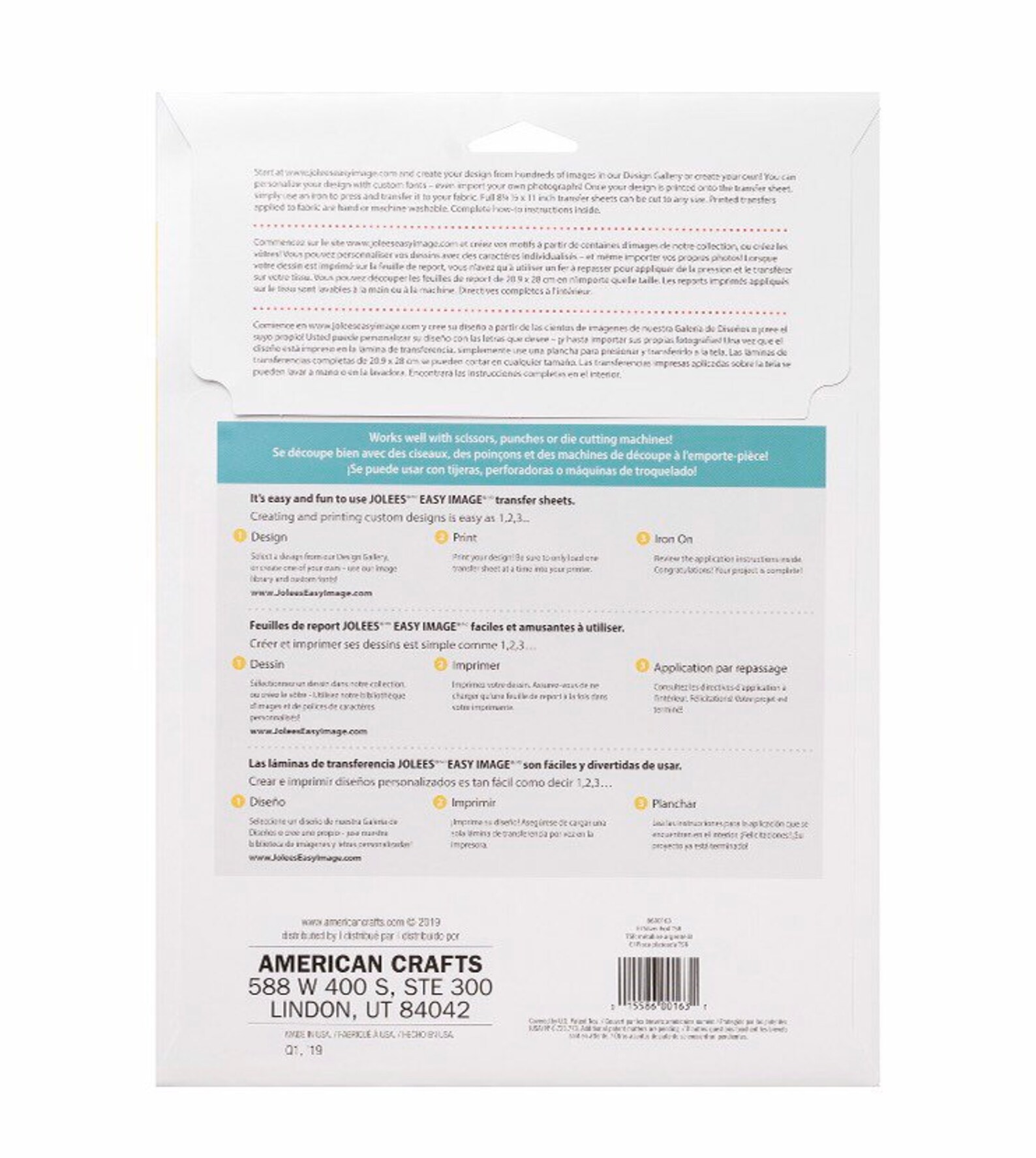 Jolee s Easy Image Iron On Transfer Paper Silver Foil Etsy
