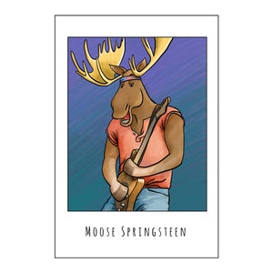 Moose Springsteen Vinyl Sticker