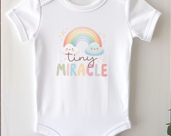 INFANT SIZES - "Tiny Miracle" - 3 Style Options, Infant Bodysuit, Long and Short Sleeve, Infant Tee, Boho Baby