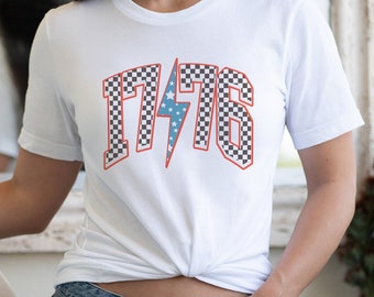 1776 Retro Tee - Distressed Faded Style, Revolutionary Retro Tee, Independence Day Shirt, 4th of July, Vintage Patriotic Tee, Declaration