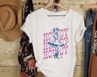 Retro Western Cowgirl Tee: Saddle Up for Vintage Vibes, Western Cowgirl Retro Style Tee - Vintage Cowgirl, Western Shirt