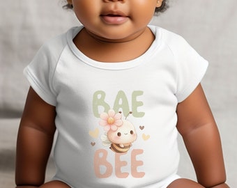 INFANT SIZES - "Bae Bee" - 3 Styles, Infant Bodysuit, Long and Short Sleeve, Infant Tee, Boho Baby