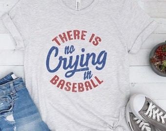 There is No Crying in Baseball Tee - 11 Stylish Colors, Funny Baseball, Relatable, Baseball Mom, Ballpark Mom, Baseball 2024, Sports Mom