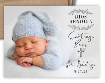 Mi Bautizo Photo Magnets - Party Favors | Envelopes Included | christening, bautismo, baptism favor, baptism magnets, mailable, dios bendiga