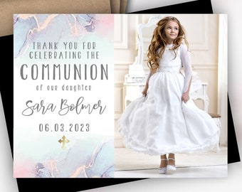 Communion Photo Magnets | Envelopes Included | christening, baptism favors, baptism magnets, bautizo, photo favors, 2023 personalized favors