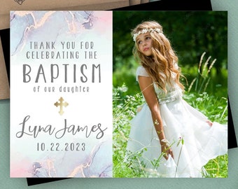 Thank you for celebrating - Baptism Photo Magnets | Envelopes Included | christening, baptism favors, baptism magnets, bautizo, 2023