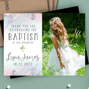 Thank you for celebrating - Baptism Photo Magnets | Envelopes Included | christening, baptism favors, baptism magnets, bautizo, 2023