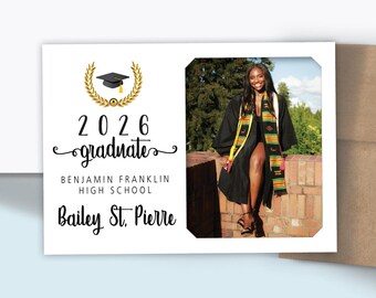 Personalized Graduation Photo Magnets | Class of 2026 Grad Party Favors