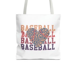 Baseball Heart Tote, The Perfect gift for any Baseball Mom, Baseball, Mom Gift, Ballpark Mom, Sports Tote, Baseball Bag