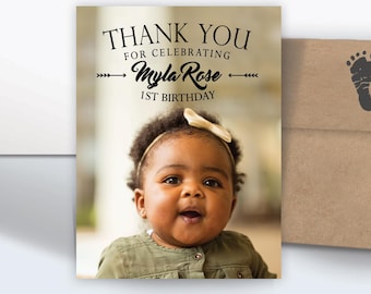 Personalized Birthday Photo Magnets | Custom Party Favors (Envelopes Included)
