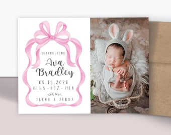 Newborn Photo Magnets | Boho Baby | Handmade Keepsakes | Envelopes Included