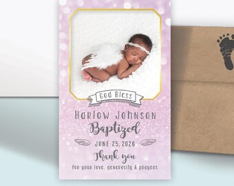 Personalized Birth Announcement Magnets | Newborn Photo Keepsake | Introducing Our Baby Girl | Envelopes Included