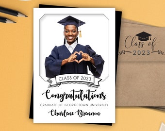 Graduation Photo Magnets | Envelopes Included | college grad, graduation, photo magnets, keepsake favor, graduation party favor, 2023