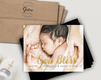 God Bless Photo Magnets, | Envelopes Included | bautizo, christening, Dios bendiga, christening favor, baptism favor, mailable