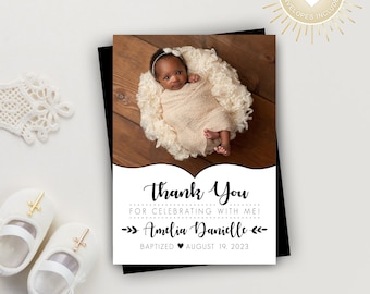 Blessed & Beautiful Baptism Photo Magnets | Envelopes Included | baptism favors, christening favors, baptism keepsake favor, mailable