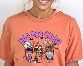 Boo Boo Crew Halloween Nurse Tee | Comfort Colors | Nurse Group Shirts | Mother Baby Nurse | Nurse Shirts | Gift for Nurse