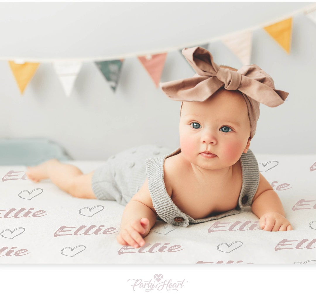 Plush Minky NAME Blanket Personalized Name Blanket Newborn Etsy