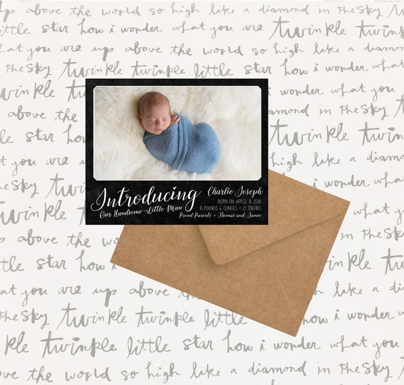 Birth Announcement Photo Magnets Envelopes Included FREE SHIPPING