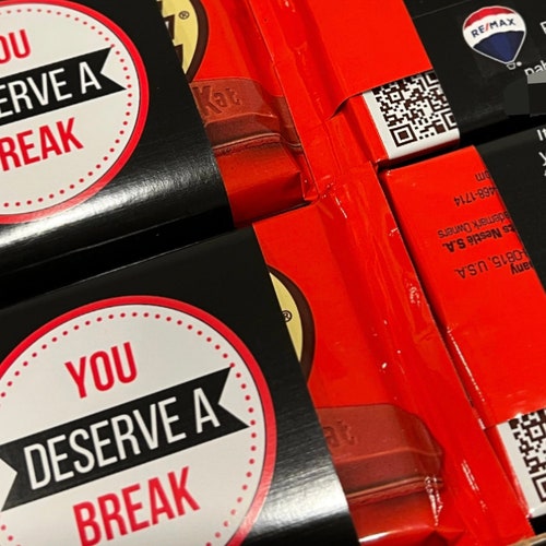 You Deserve a Break Kit Kat Bar Candy Wrapper Etsy