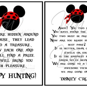 Instant Printable Disney Cruise Scavenger Hunt Reveal | Etsy