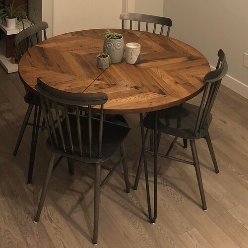 Oak Wood Dining Table Etsy