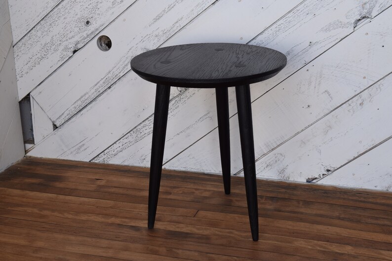 Tapered Leg Side Table Etsy