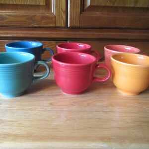 6 Fiesta Cups ,  Homer Laughlin China Co.