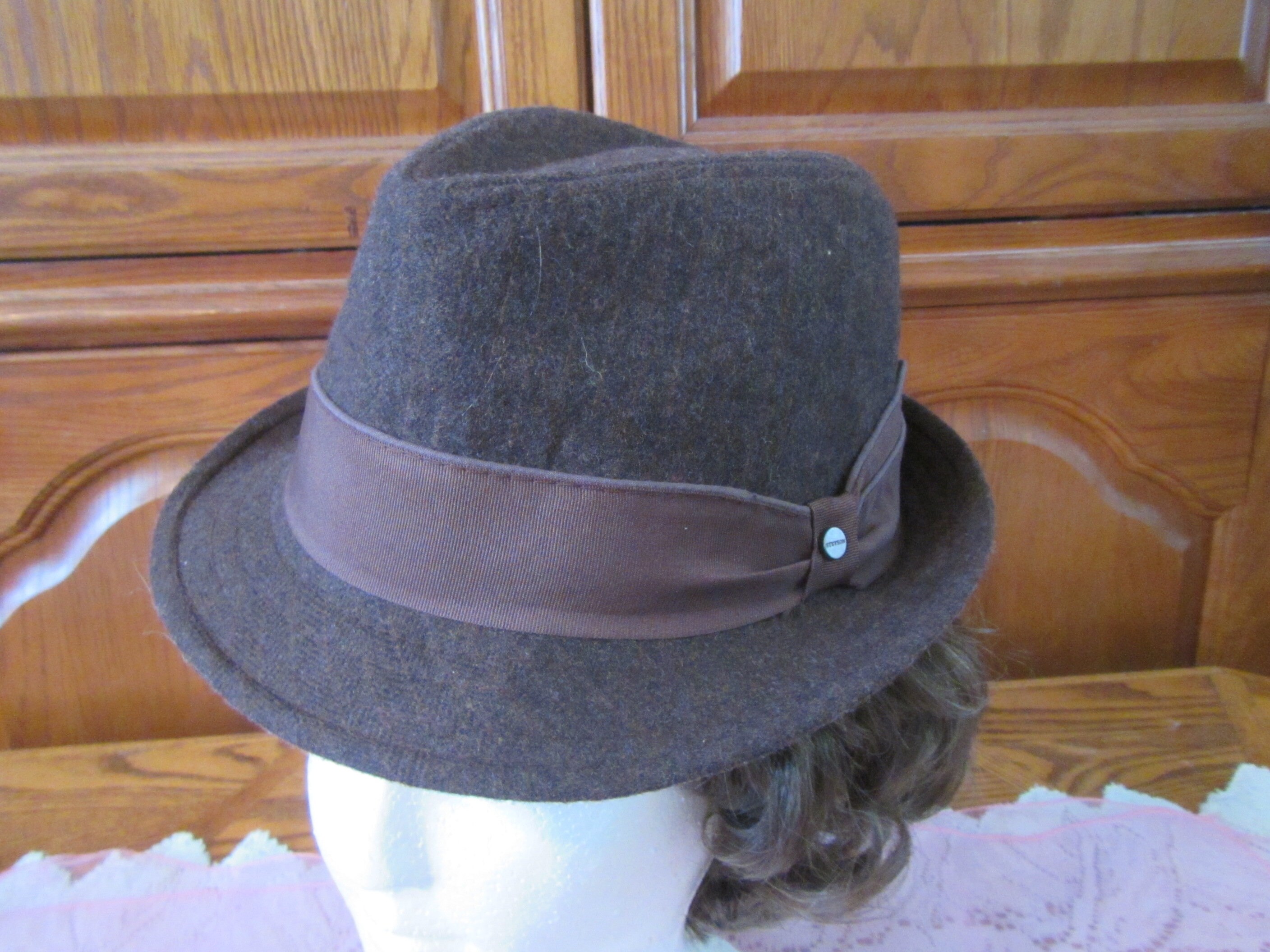 All American STETSON HAT , 60% Wool / 40 Polyester , Brown  display picture 1