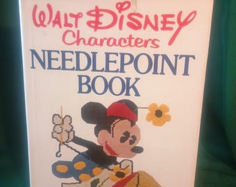 Walt Disney Characters Needlepoint Book* Lisbeth Perrone* 1st Edition* Vintage*5B