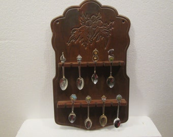 Wood 16 Spoon rack , spoon display , spoon holder ,  decorative spoon holder ** SR-16-1