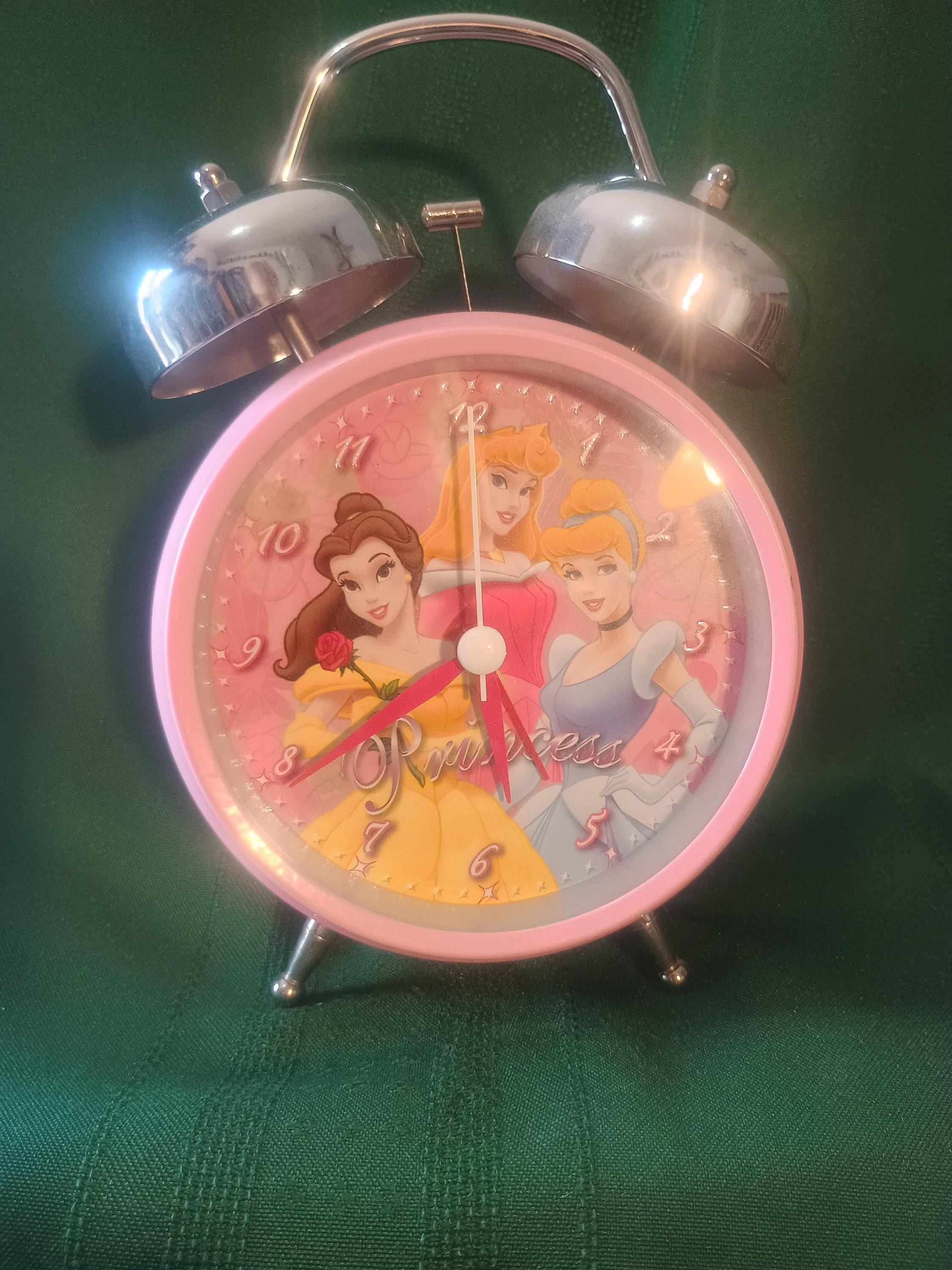 み*】様 Disney Princess 時計 ピンク Disney Princess Alarm Clock* Pink Twin Bell* 4B - Etsy
