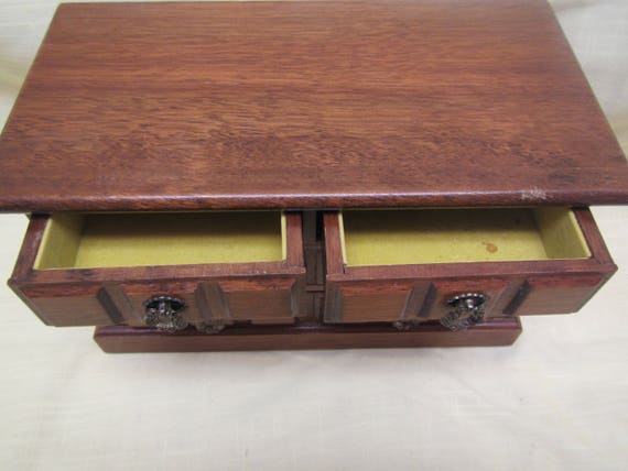 Wood Jewelry Box * 4 drawer  musical jewelry case… - image 3