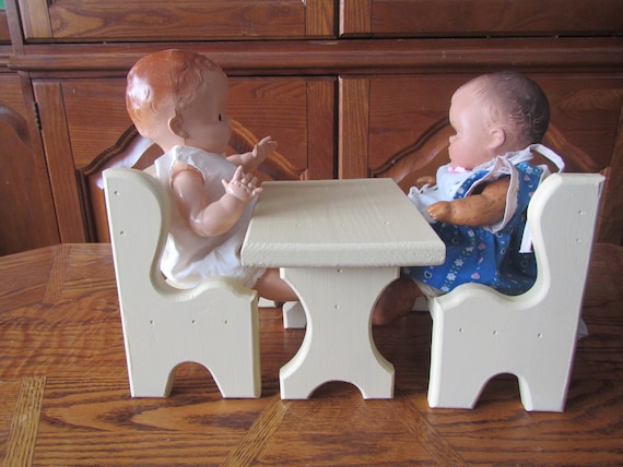 Baby doll table and chairs shop