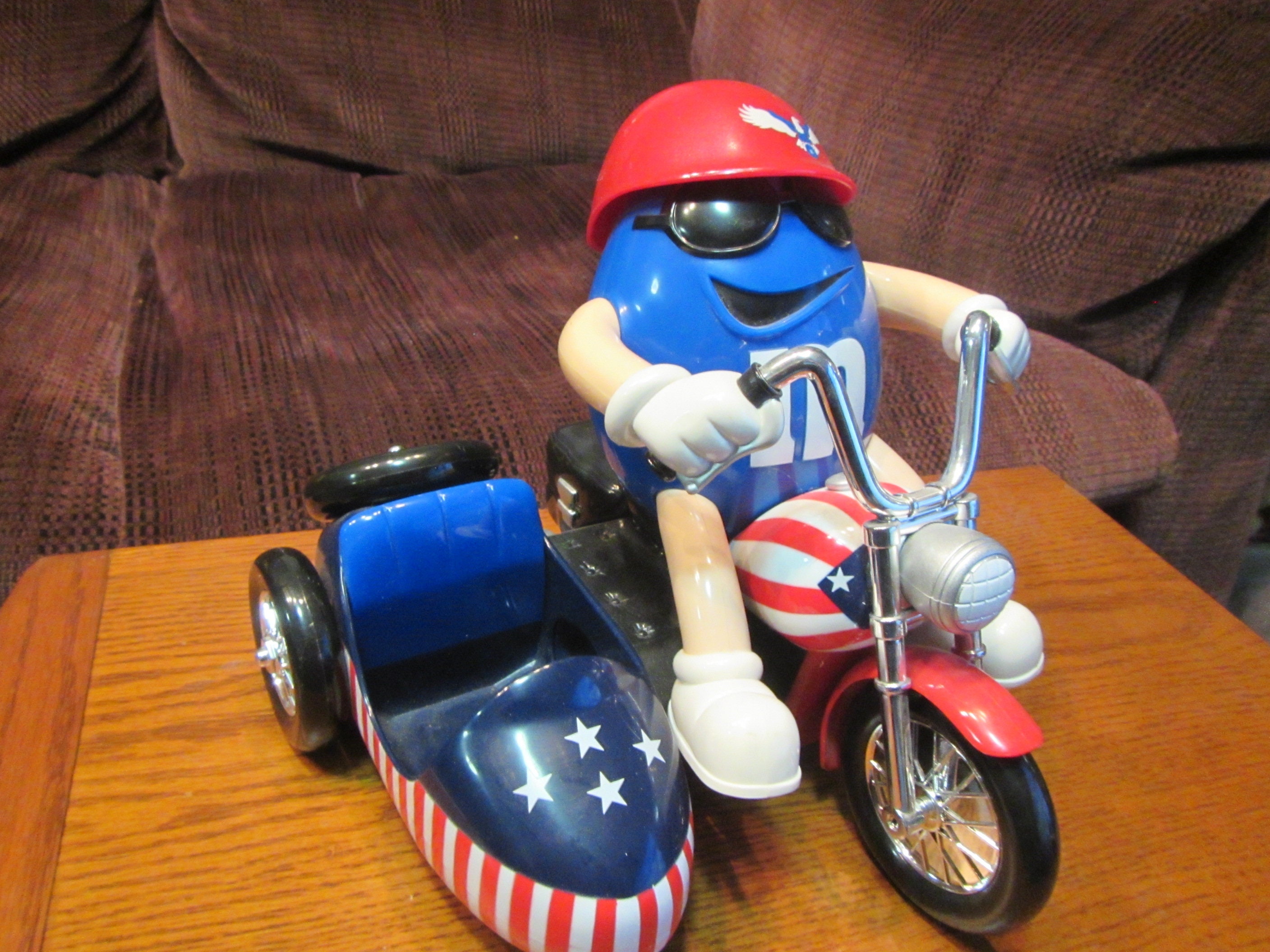 Motorcycle Sidecar M & M Dispenser ** Peanut M M Dispenser