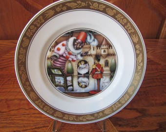 1975 The Steadfast Tin Soldier #9628  Hans Christian Anderson plates * Pauline Ellison,  with stand & box
