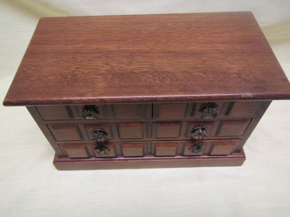 Wood Jewelry Box * 4 drawer  musical jewelry case… - image 6