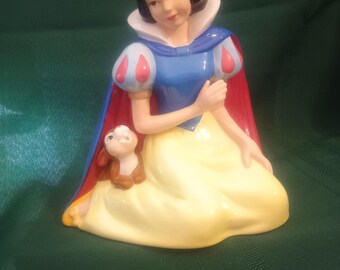 Snow White with Rabbit Porcelain Coin Bank* Kreisler* Vintage* Free Shipping*1E