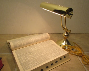 Brass Adjustable  Piano Lamp, vented Desk Light, Student lamp, adjusts to several positions BPL8v-9 ,** Free Shipping ***