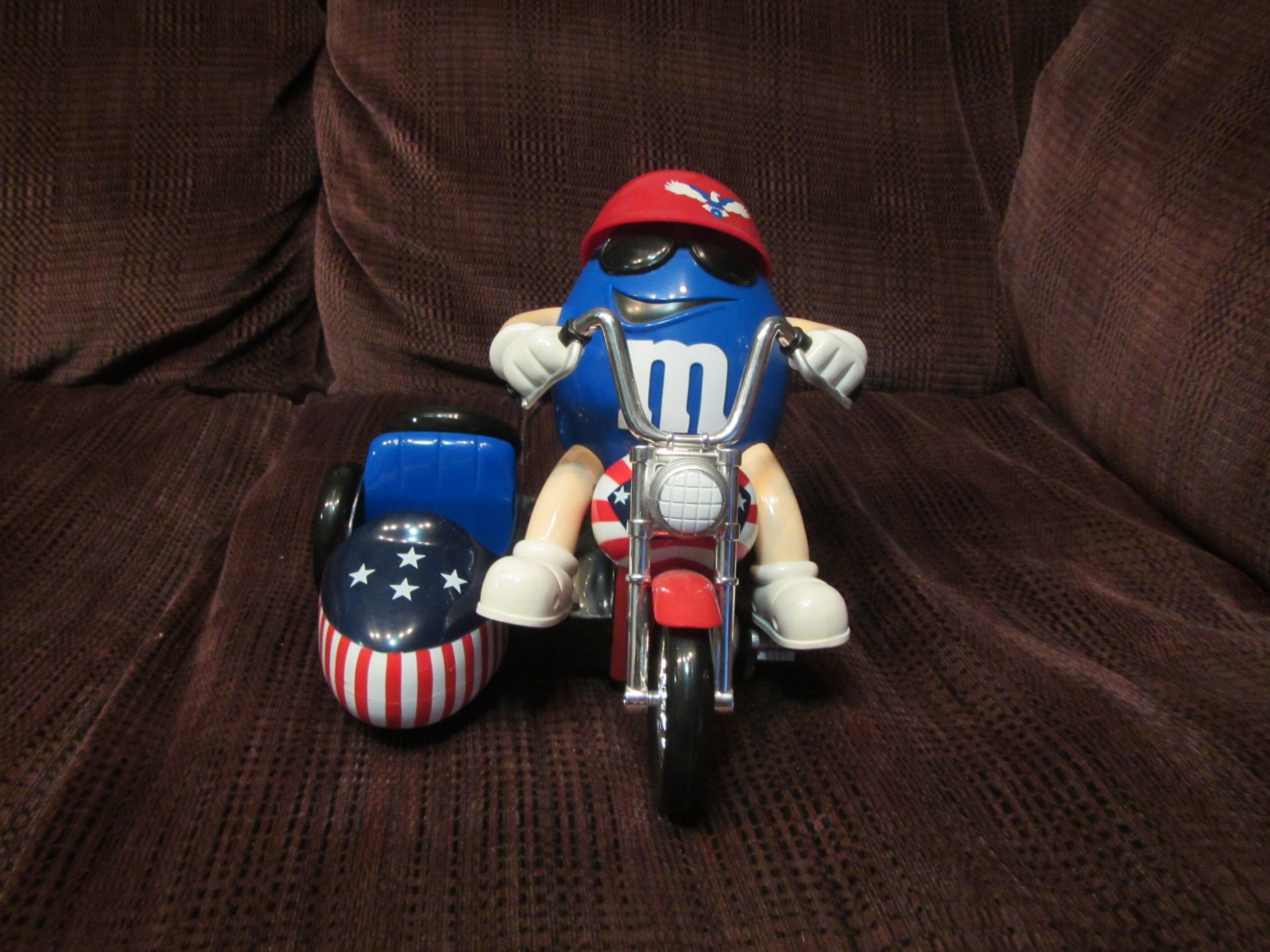 Motorcycle Sidecar M & M Dispenser ** Peanut M M Dispenser